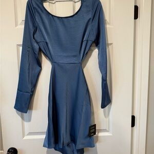 Lulu’s Long Sleeve Blue Dress